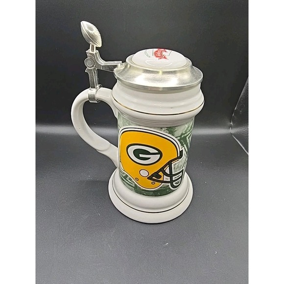 GREEN BAY PACKERS SUPER BOWL XXXI STEIN 160/500 LTD EDITION ALDER BRAU 1996 - Picture 6 of 8